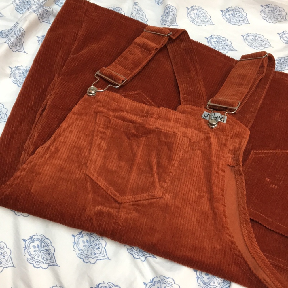 Burnt orange overall dress BRAND NEW!